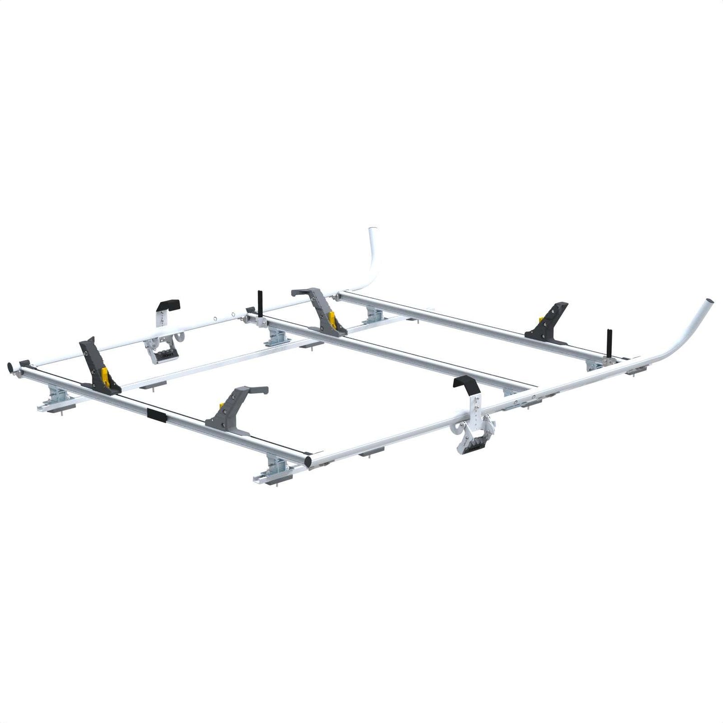Double Clamp Ladder Rack For Ford Transit, LWB, 3 Bar System – 1630-FTL3