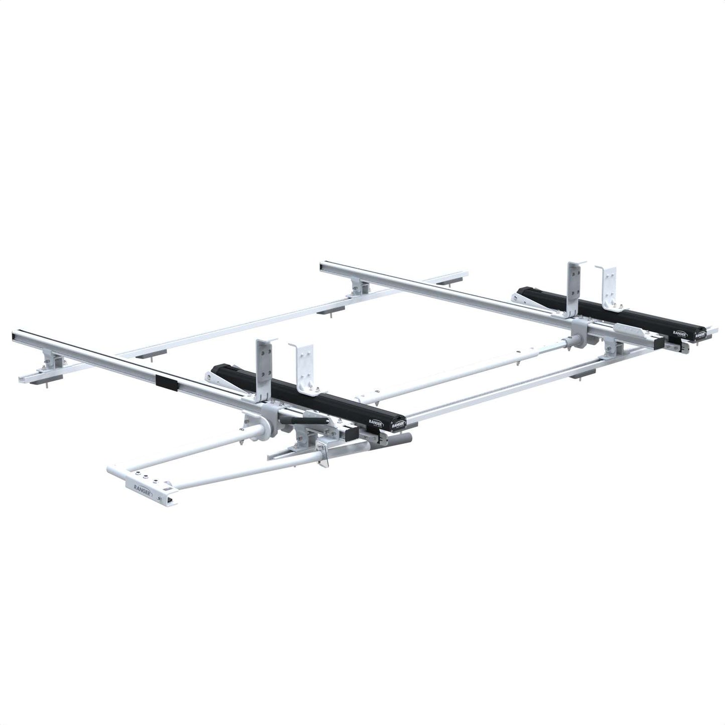 Max Rack Low Roof Drop Down Ladder Rack, Single Side, Ford Transit LR LWB – 1840-FTL