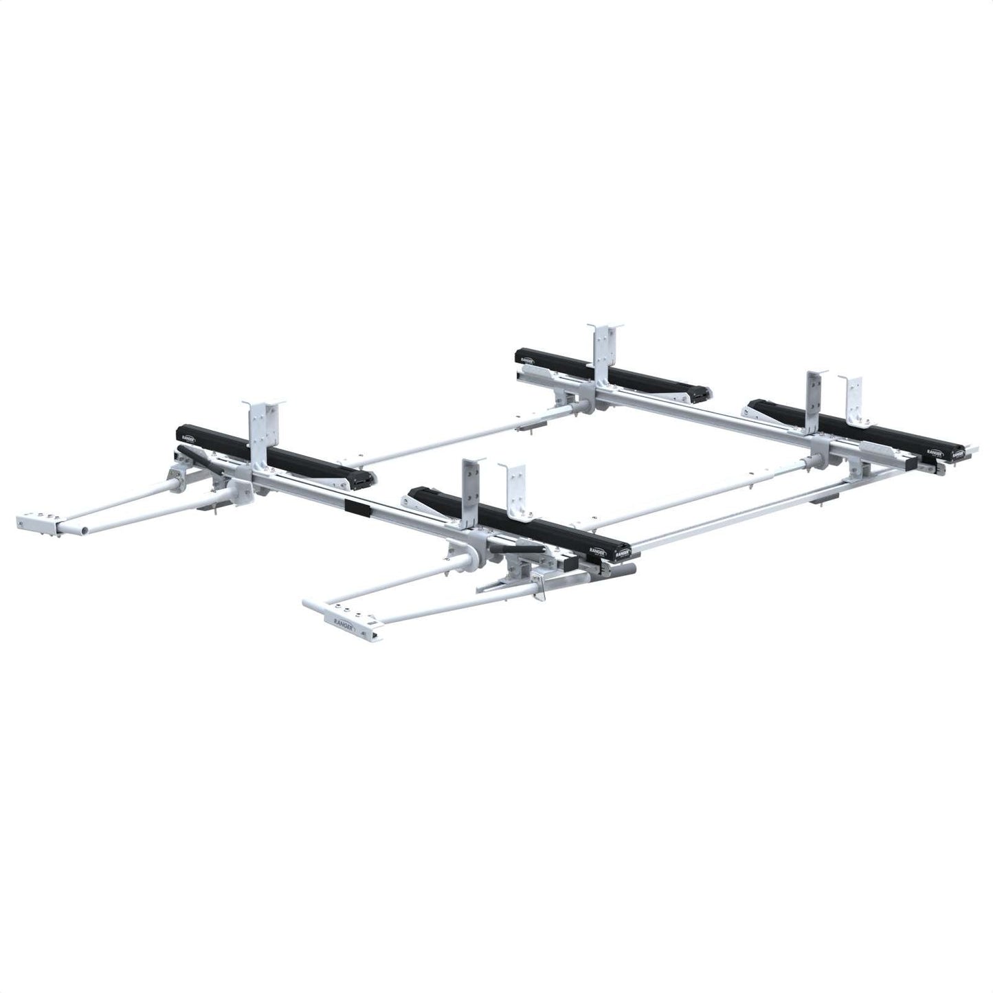 Max Rack Low Roof Drop Down Ladder Rack, Double Side, Ford Transit LR LWB – 1850-FTL