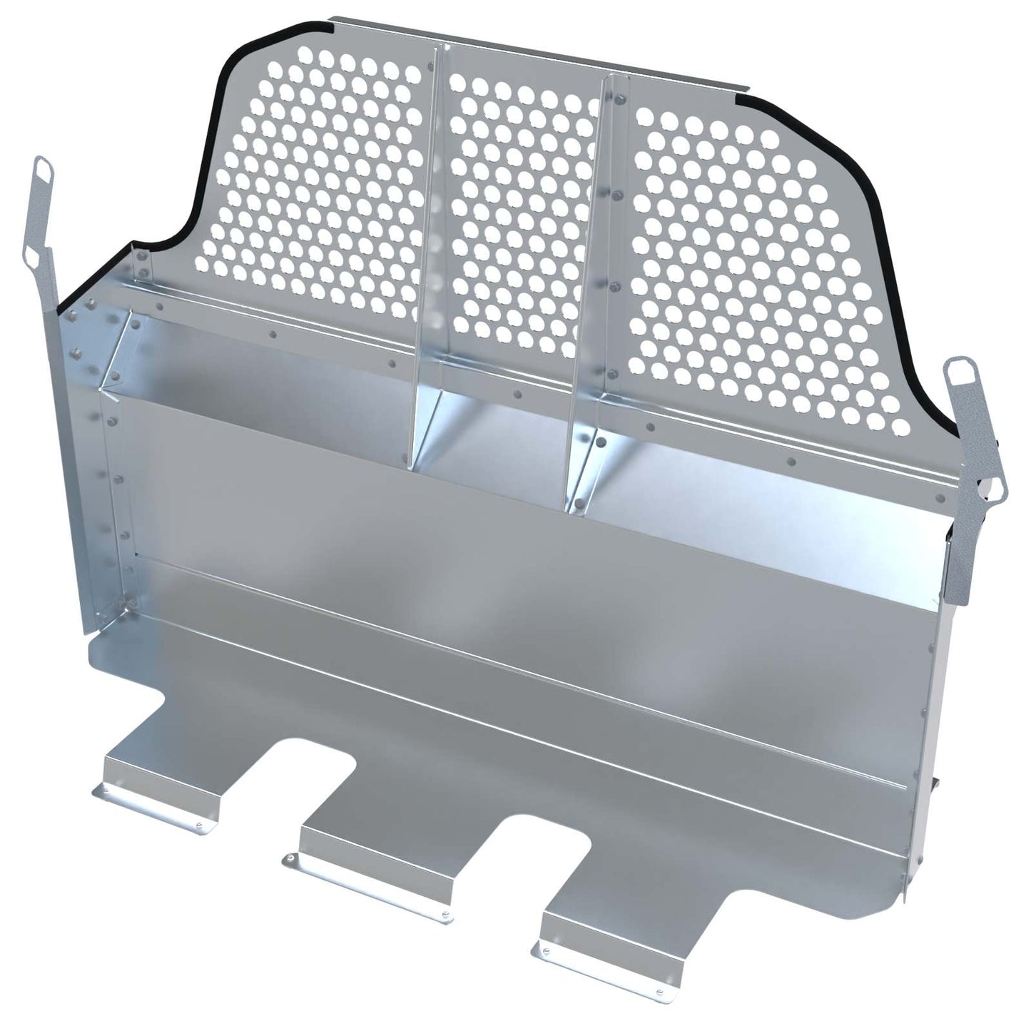 Aluminum Contoured Partition w/ Perforated window – 3020-CP