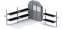 Folding Shelves Package - Transit 130" WB Mid Roof