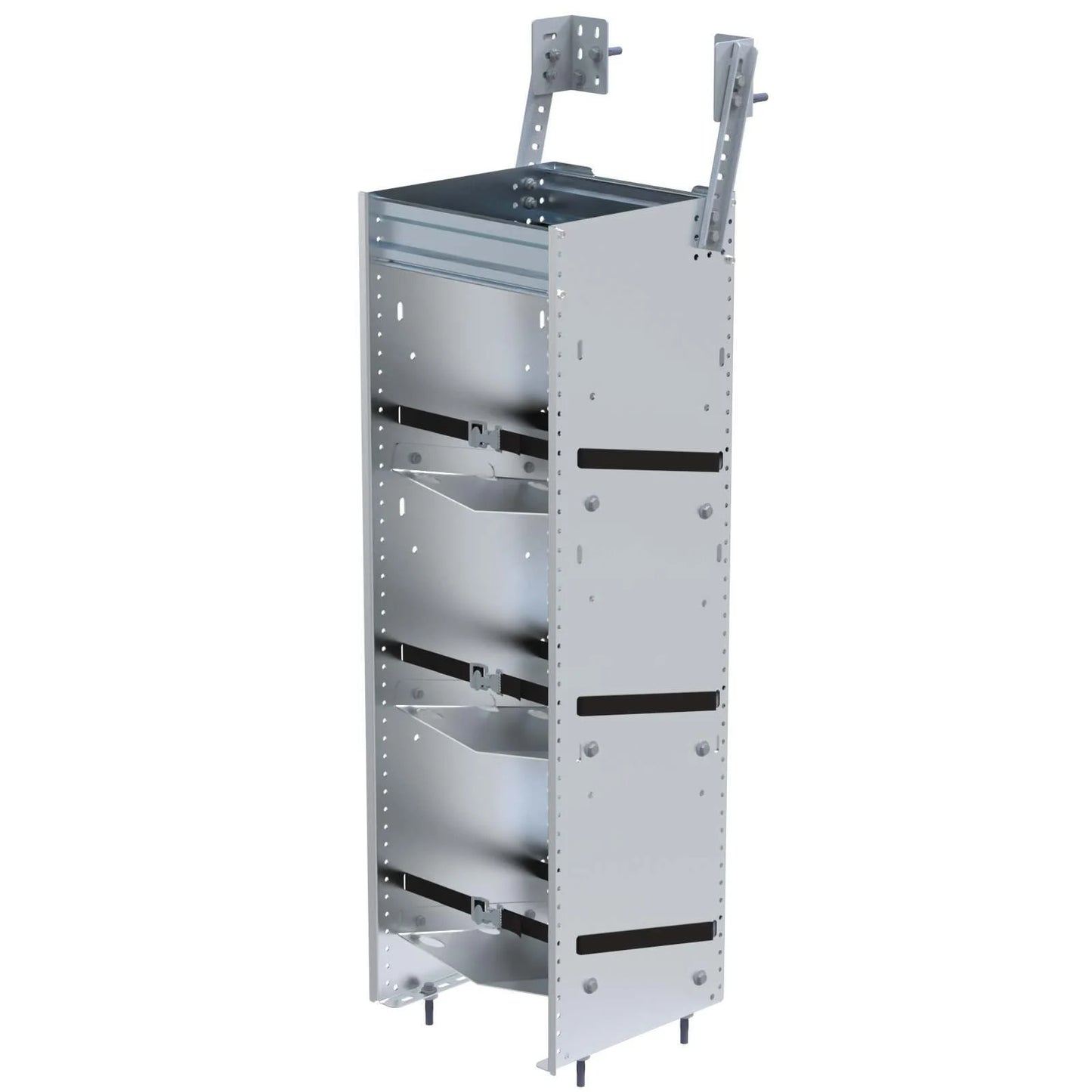3 Tier Refrigerant Rack for Large Bottles, Composite Aluminum, 14"d x 13"w x 43"h