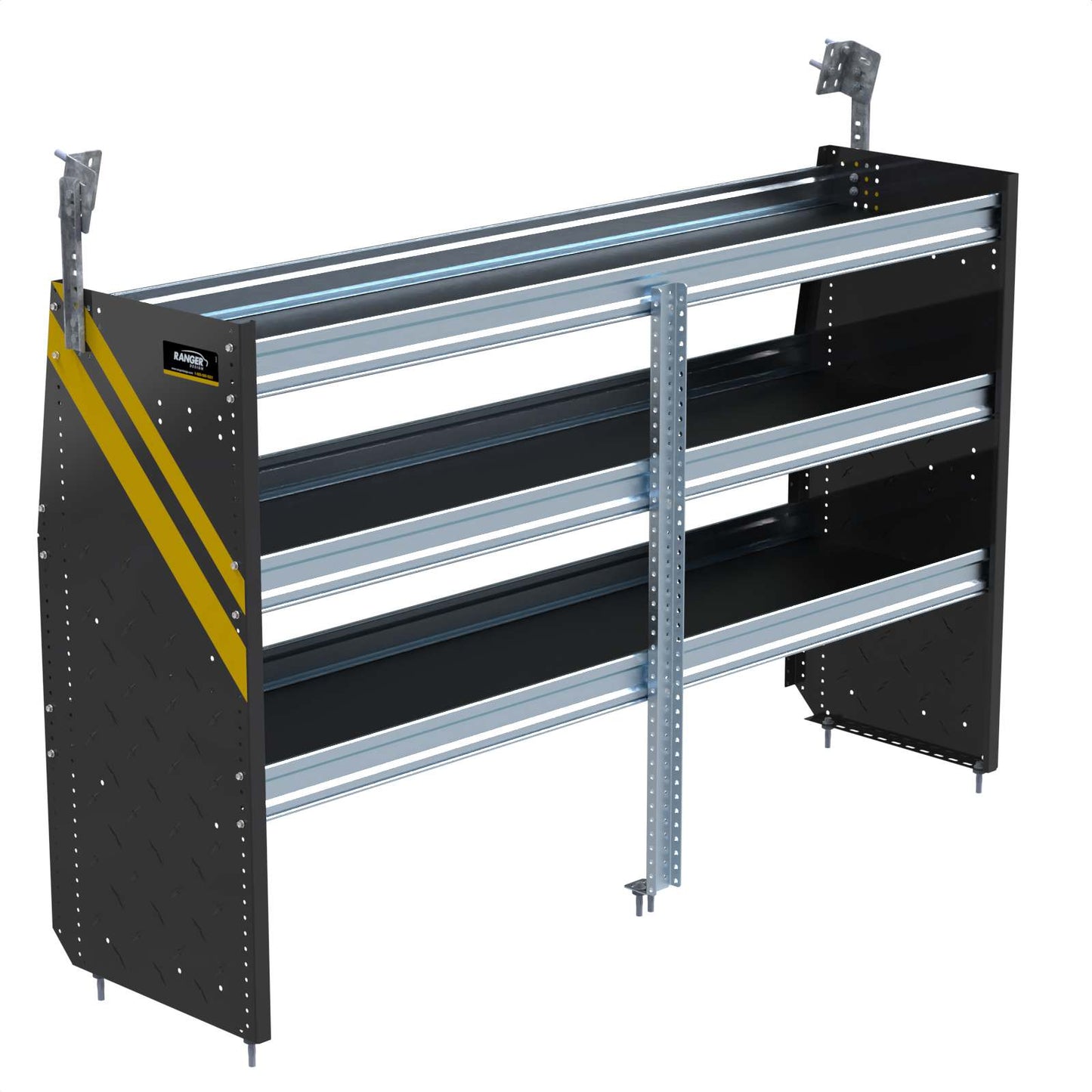 N4 Steel Shelving, 72″ Wide, 3 Trays – N4-DS72-3