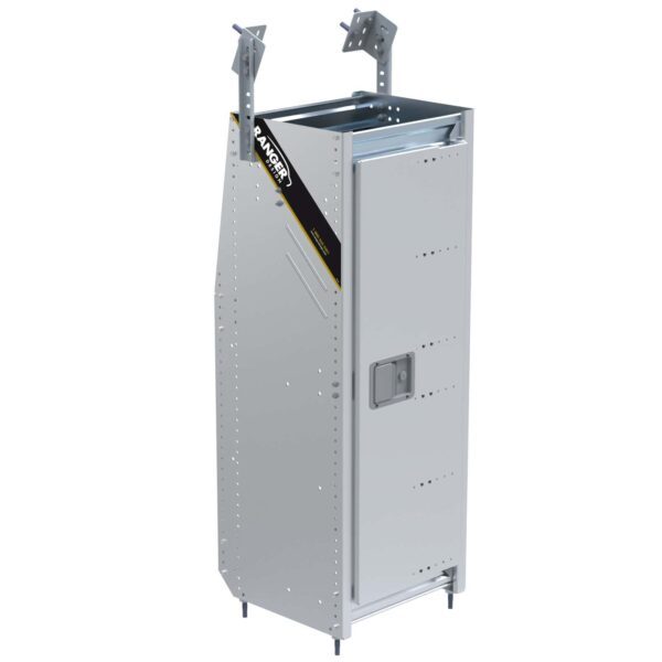 Locker w/ Top Shelf, Composite Aluminum, 16"d x 14"w x 42"h