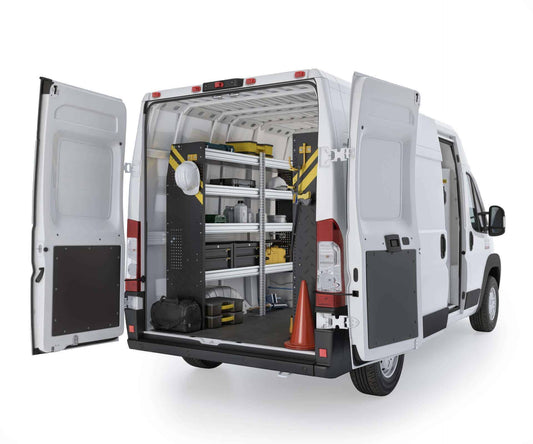 Mobile Service & Plumbing Van Shelving Package, RAM ProMaster, 118” / 136” WB – RPS-16