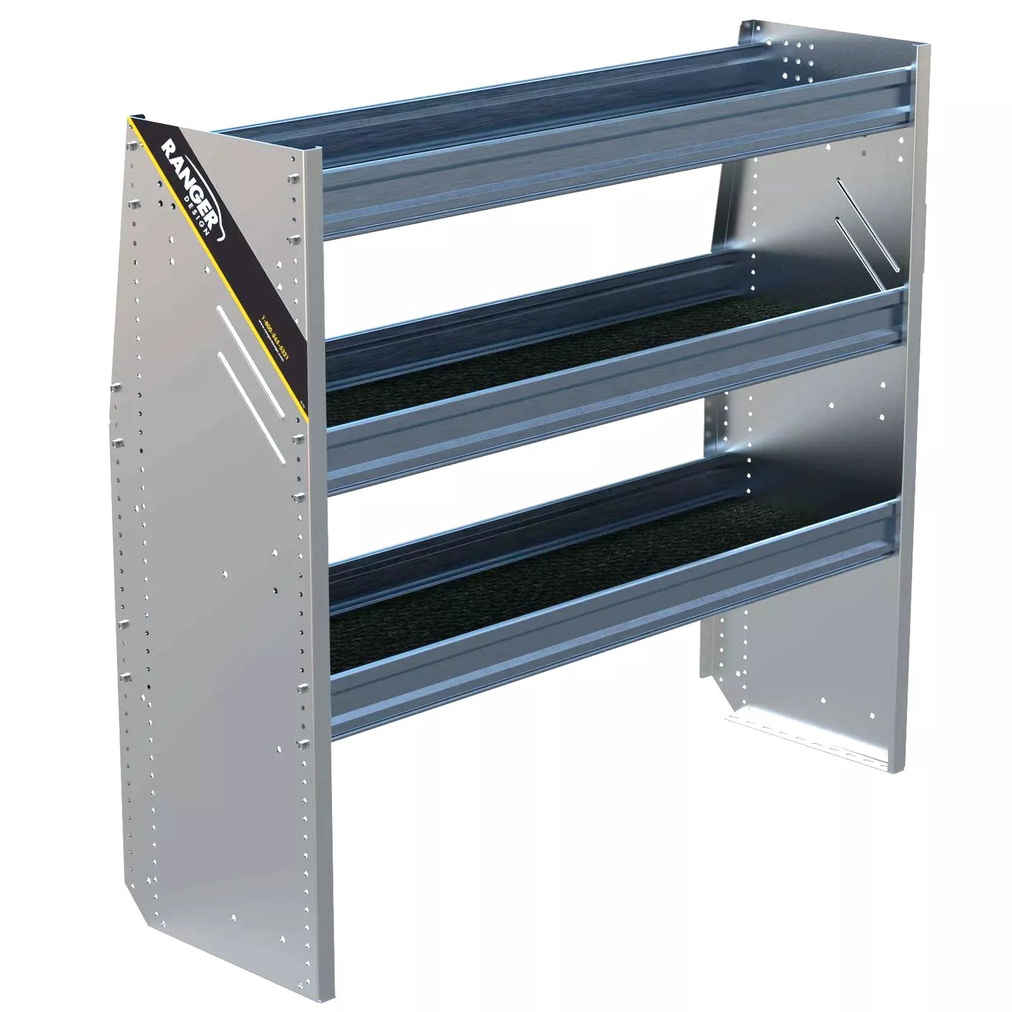 N4 Composite Aluminum Van Shelving, 48″ Wide, 3 Trays – N4-RA48-3C