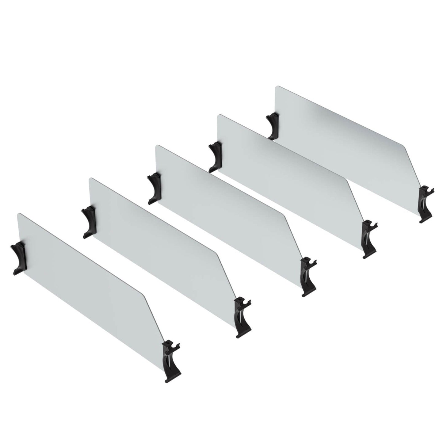 Van Shelving Set of 5 High Dividers with Clips, 18″ Depth – 62-UDH18