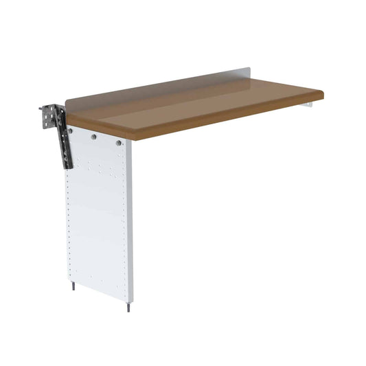 Workbench, aluminum w/hardwood top, 1 end panel, cabinet not included, 18"d x 48"w x 32"h