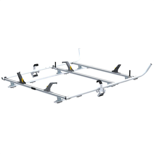 Double Clamp Ladder Rack For Ford Transit, LWB, 3 Bar System – 1630-FTL3
