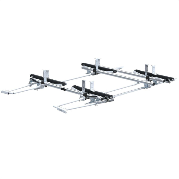 Max Rack Low Roof Drop Down Ladder Rack, Double Side, 3 Bar, Ford Transit LR LWB – 1850-FTL3