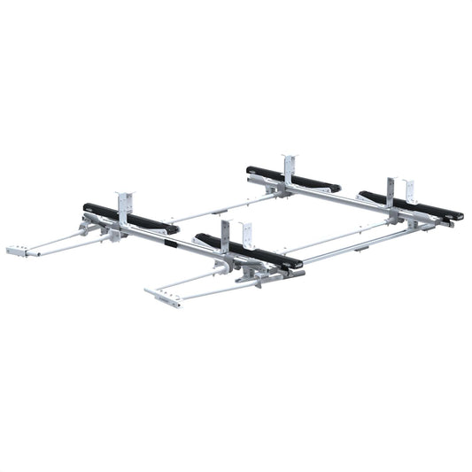 Max Rack Low Roof Drop Down Ladder Rack, Double Side, Ford Transit LR RWB – 1850-FTR
