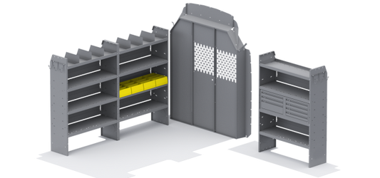 General Service 60" H Shelves - Transit 148" WB High Roof