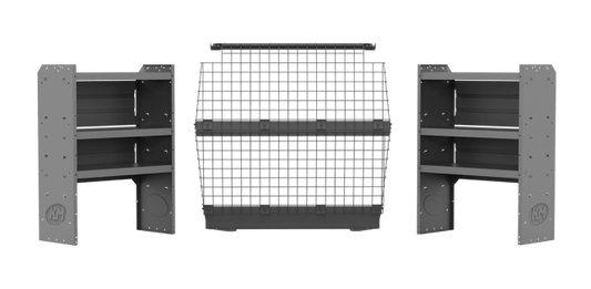 Commercial 43" H Shelves Wire Partition - Transit Connect