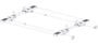 Drop Down HD Aluminum Ladder Rack Kit - Double - Sprinter Standard Roof