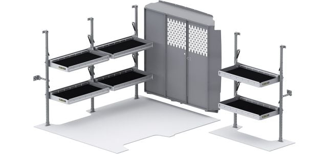 Folding Shelves Package - ProMaster Standard Roof 118" WB