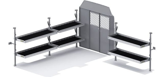Folding Shelves Package - Sprinter 144" WB Standard Roof