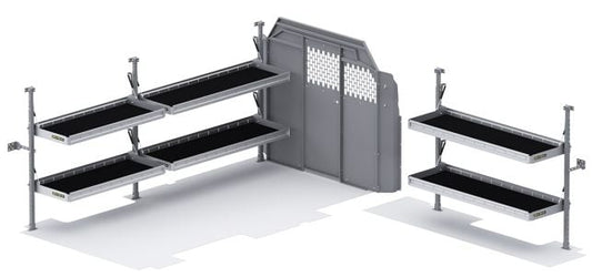 Folding Shelves Package - Transit 148" WB Low Roof