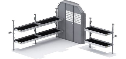 Folding Shelves Package - Transit 130" WB Mid Roof
