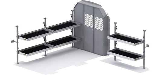 Folding Shelves Package - Transit 130" WB Mid Roof