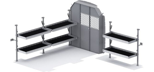 Folding Shelves Package - Transit 130" WB Mid Roof