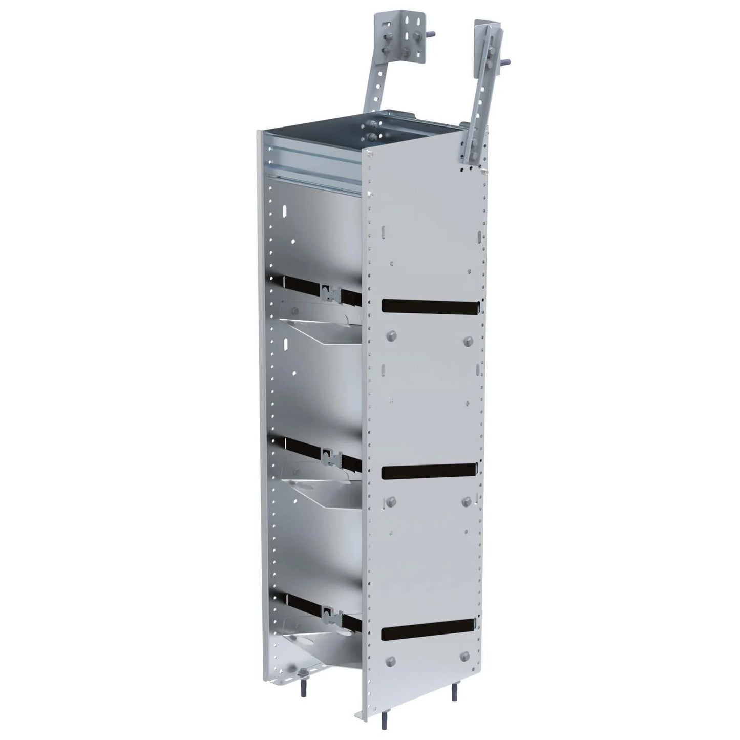 3 Tier Refrigerant Rack for Small Bottles, Composite Aluminum, 14"d x 10½"w x 43"h
