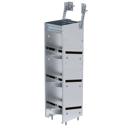 3 Tier Refrigerant Rack for Small Bottles, Composite Aluminum, 14"d x 10½"w x 43"h