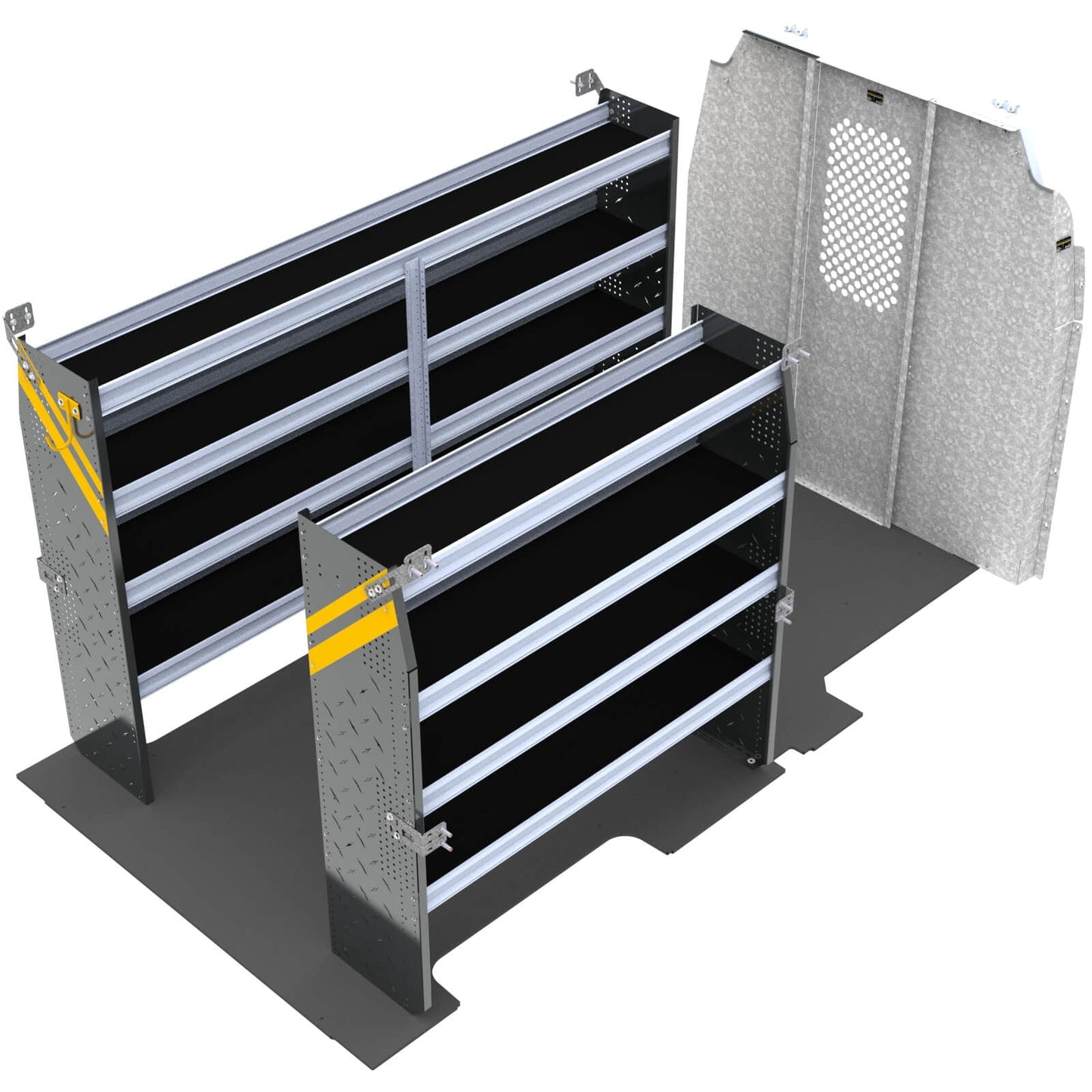 Contractor Van Shelving Package, Ford Transit Med Roof, 148”  WB – FTM-10