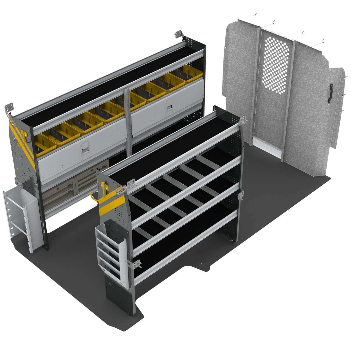 Electrician Van Shelving Package, RAM ProMaster, 159”  WB – RPL-11
