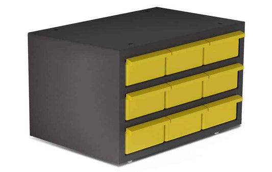 X51-F: The Steel 9-Drawer Parts Storage Cabinet For Vans