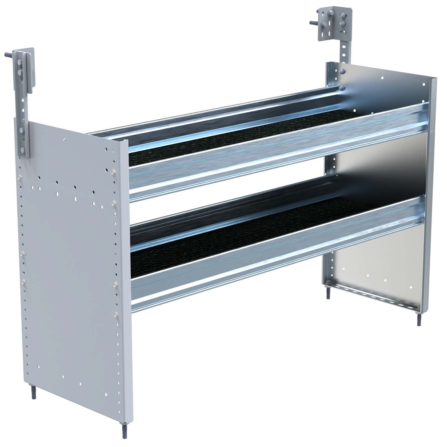 S2 Series Cargo Van Shelving, 48″ Wide, 2 Trays – S2-RA48-2C