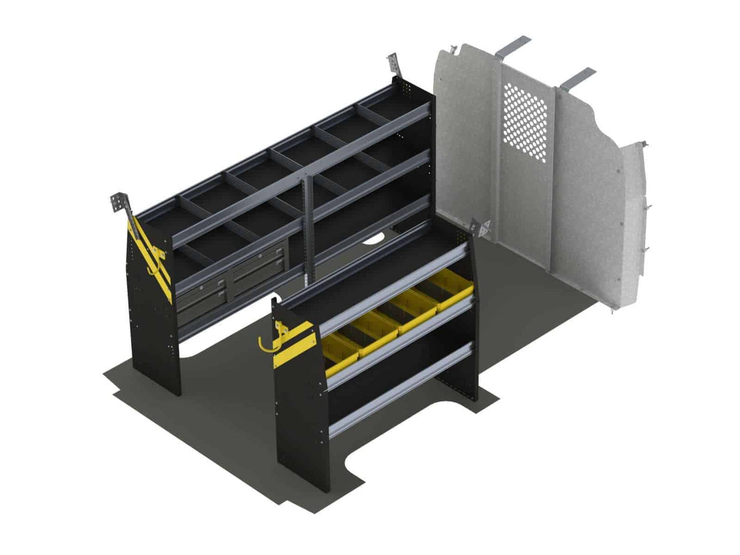 Mobile Service & Plumbing Van Shelving Package, Chevrolet Express, 135”  WB – GSR-16