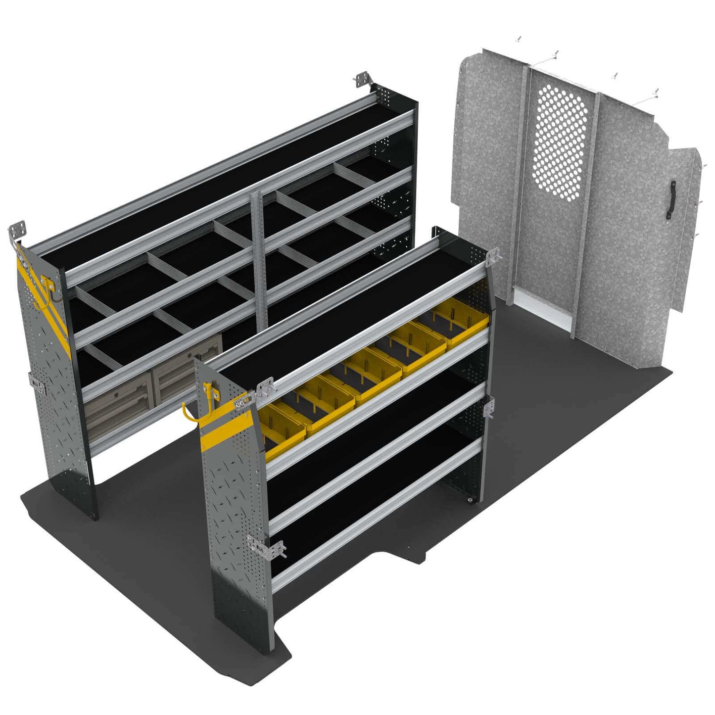 Mobile Service & Plumbing Van Shelving Package, RAM ProMaster, 159”  WB – RPL-16