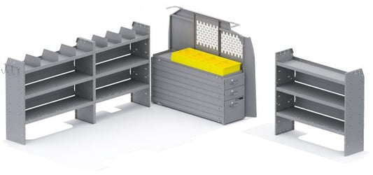 Heavy Duty Drawers Van Package - GM 155" Wheelbase