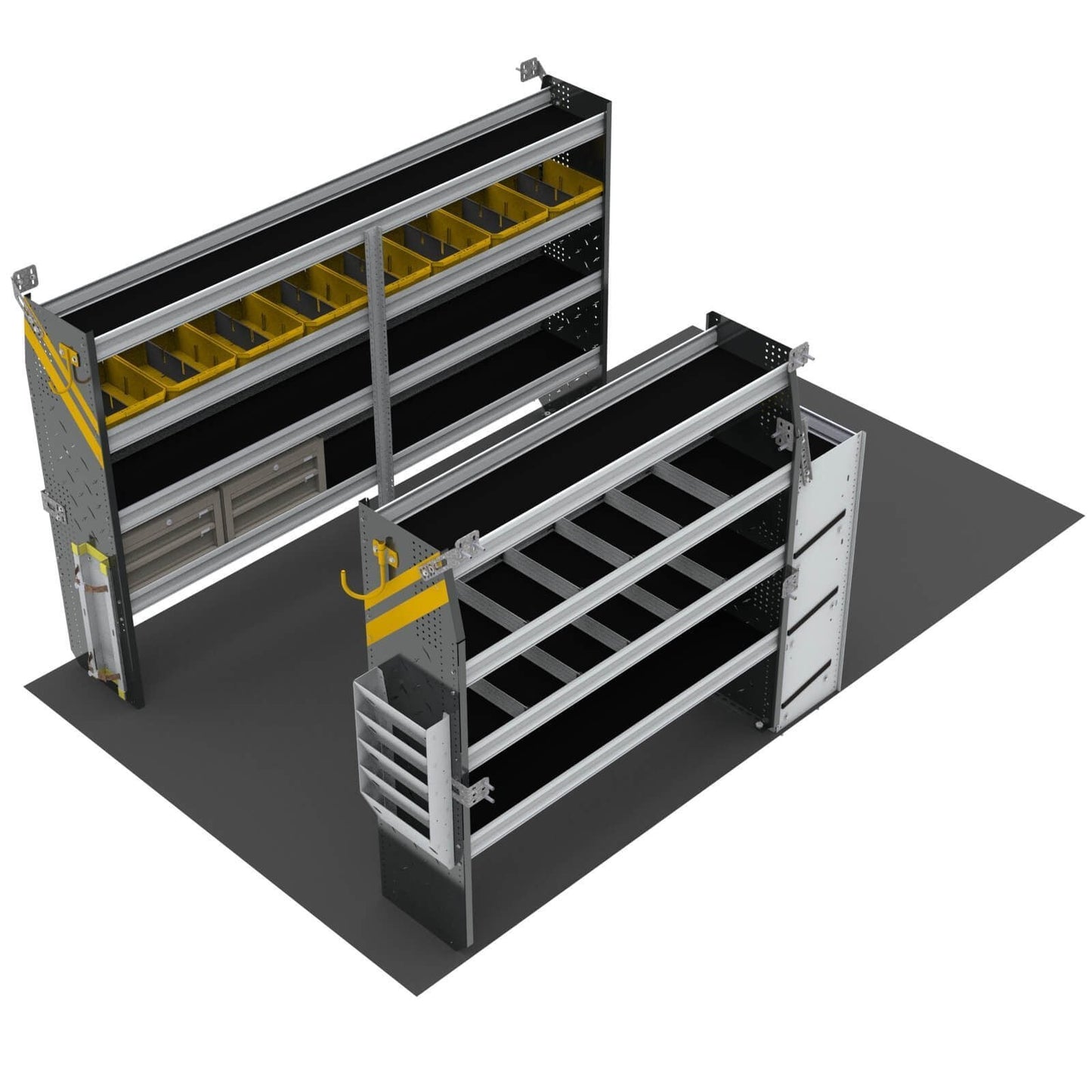 HVAC Van Shelving Package, 10′ Box Truck/Enclosed Trailer – BTS-12