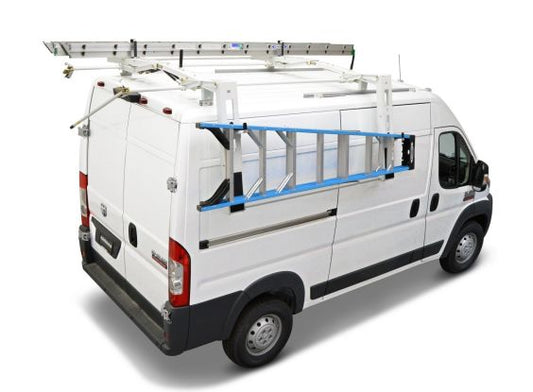 Drop Down Ladder Rack - Single - Mid/High Roof Transit, High Roof NV, ProMaster & Sprinter