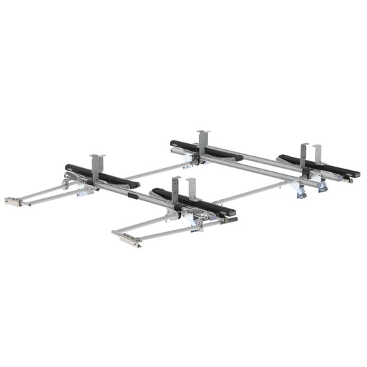 Max Rack Low Roof Drop Down Ladder Rack, Double Side, 3 Bar, GM Savana/Express – 1850-GS3