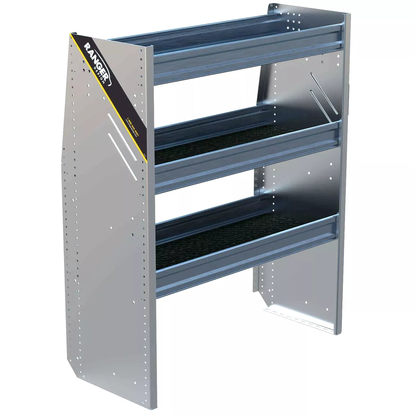 N4 Composite Aluminum Van Shelving, 36″ Wide, 3 Trays – N4-RA36-3C