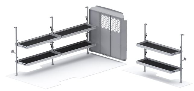 Folding Shelves Package - ProMaster 159" EXT WB
