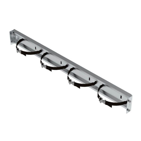 Bottle rack with straps, 48" wide
