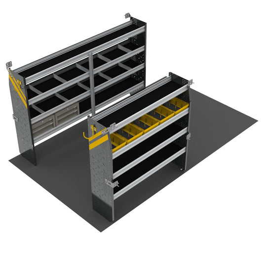 Mobile Service & Plumbing Van Shelving Package, 10′ Box Truck/Enclosed Trailer – BTS-16