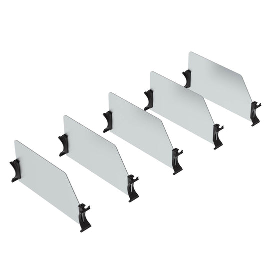 Van Shelving Set of 5 High Dividers with Clips, 12″ Depth – 62-UDH12